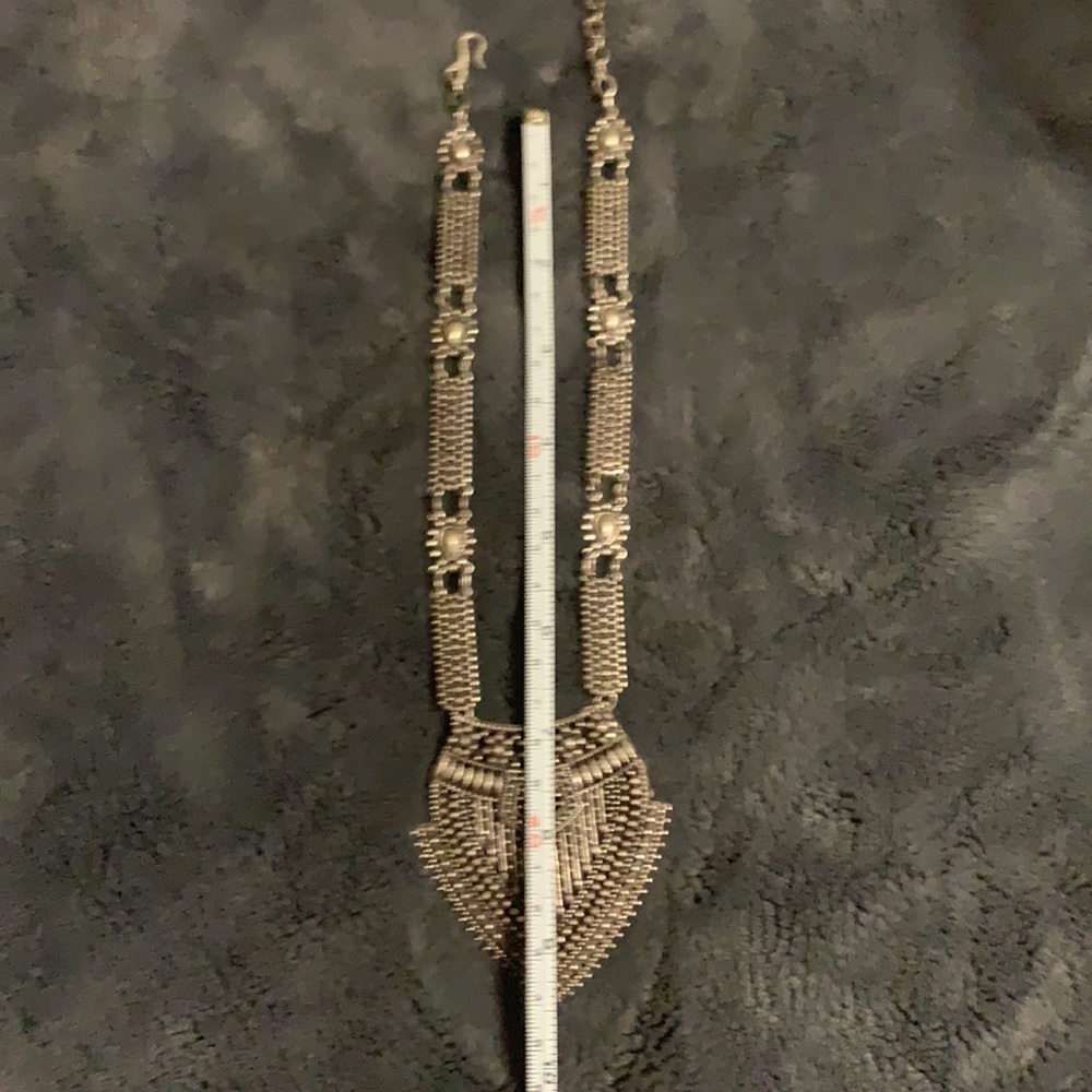 Silver Statement Necklace - image 6